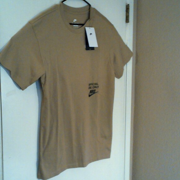 NEW NIKE NSW "Official Use Only Max 90 Tee" MEN'S BEIGE T-SHIRT SMALL HJ0774-297 - Picture 6 of 8